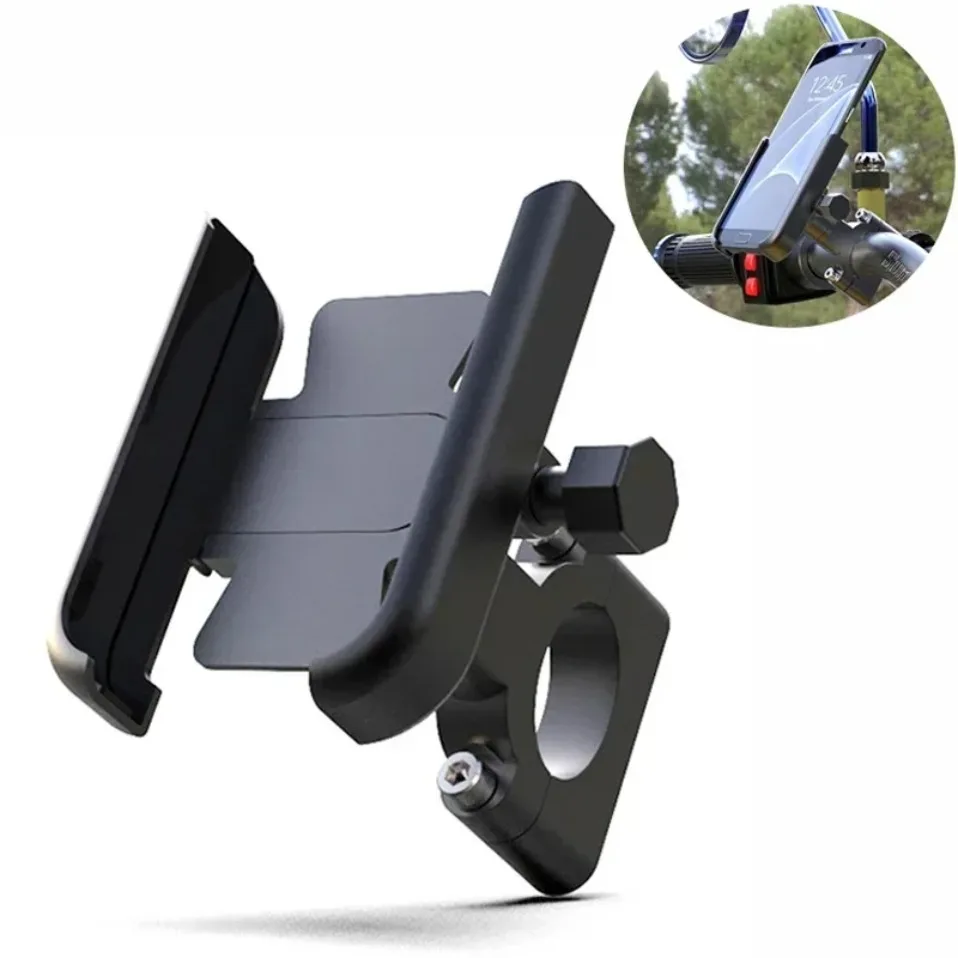 Suporte de Telefone para Moto/Bicicleta em Liga de Alumínio VIKEFON para Smartphones de 4-7 polegadas, GPS, Montagem no Guidão, Acessórios para Motocicletas
