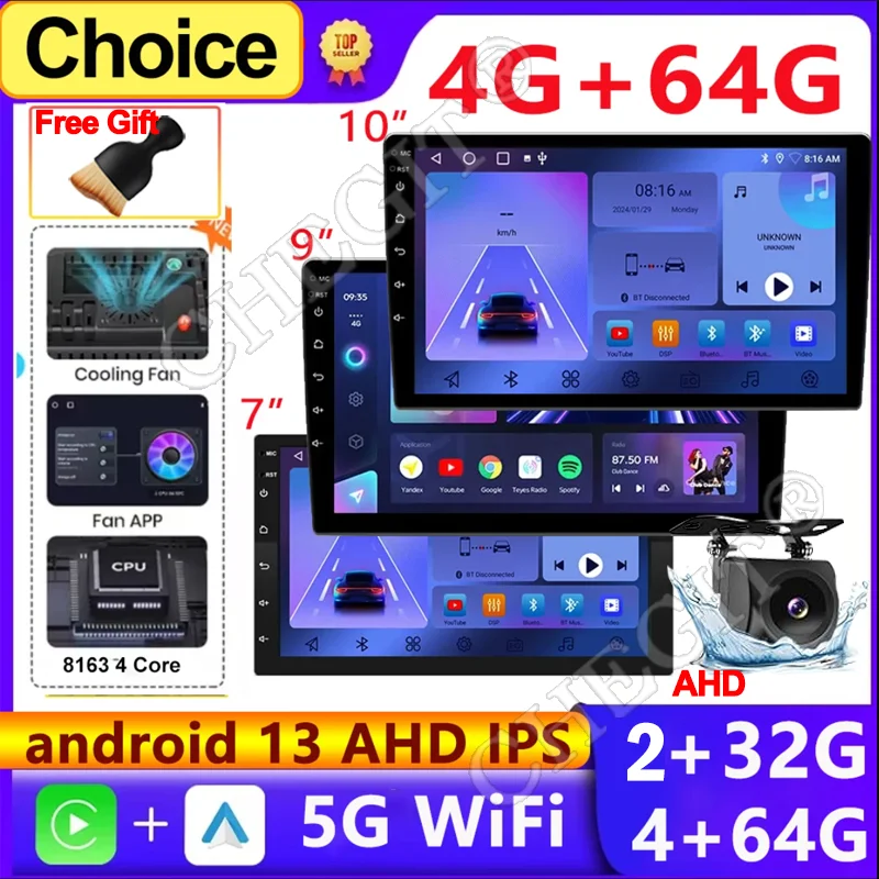 7/9/10 polegada universal android 13 rádio do carro 64g autoradio android 2 din rádio do carro gps bt central multimídia sistemas de carro inteligente 7/9/10 polegada universal android 13 rádio do carro 64g autoradio android 2 din rádio do carro gps bt central multimídia sistemas de carro inteligente