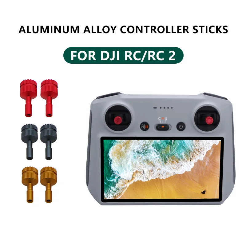 Joysticks de Controle Remoto para Drone, Liga de Alumínio, DJI Air 3 RC 2, Mini 3 Pro, Mini 3, Mavic 3 Pro, Mini 4 Pro, Drone Acessório