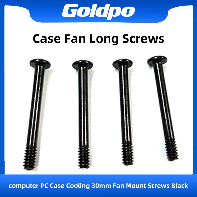 Goldpo caso ventilador parafusos longos refrigerador de água ventilador extensão parafusos fixação computador caso painel frontal inferior ventilador parafusos longos