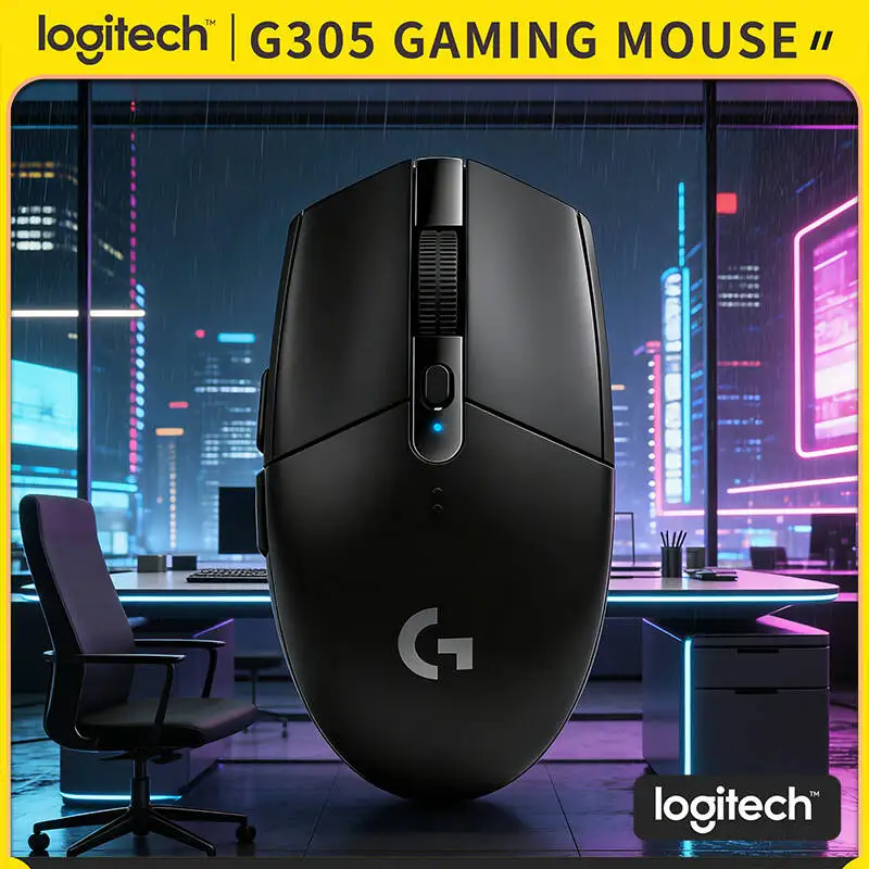 Mouse Gamer LIGHTSPEED Logitech G305, Sensor HERO de 12000 DPI, 6 Botões Programáveis, Bateria de 250h, 99g, Compatível com PC e Mac Mouse Gamer LIGHTSPEED Logitech G305, Sensor HERO de 12000 DPI, 6 Botões Programáveis, Bateria de 250h, 99g, Compatível com PC e Mac