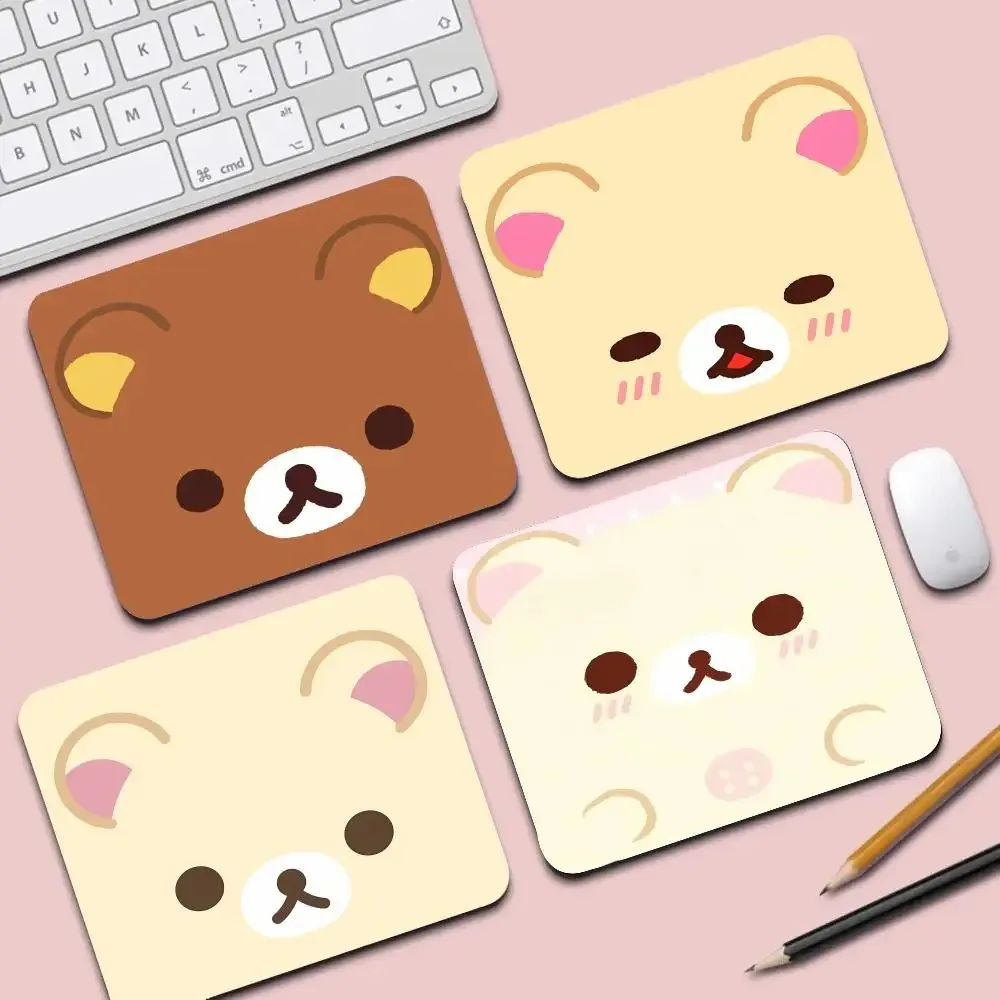 Lindo Mousepad Gamer de Borracha Kawaii Rilakkuma com Costura para Mesa de Jantar, Tapete de Mesa para PC, Teclado e Mouse