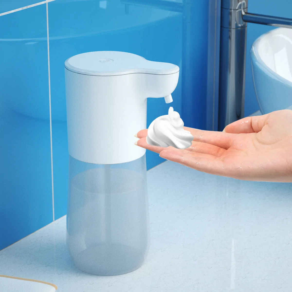 Dispensador Automático de Sabão por Indução, Limpeza Inteligente com Espuma, Spray de Álcool Sem Contato para Lavagem de Telefone Dispensador Automático de Sabão por Indução, Limpeza Inteligente com Espuma, Spray de Álcool Sem Contato para Lavagem de Telefone