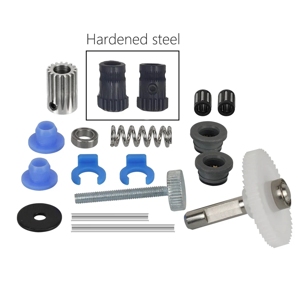 Kit extrusora bmg, engrenagem de acionamento duplo, aço endurecido, atualização, kit extrusor de engrenagem de alimentação para bmg, prusa, diy, extrusora direta bowden Kit extrusora bmg, engrenagem de acionamento duplo, aço endurecido, atualização, kit extrusor de engrenagem de alimentação para bmg, prusa, diy, extrusora direta bowden
