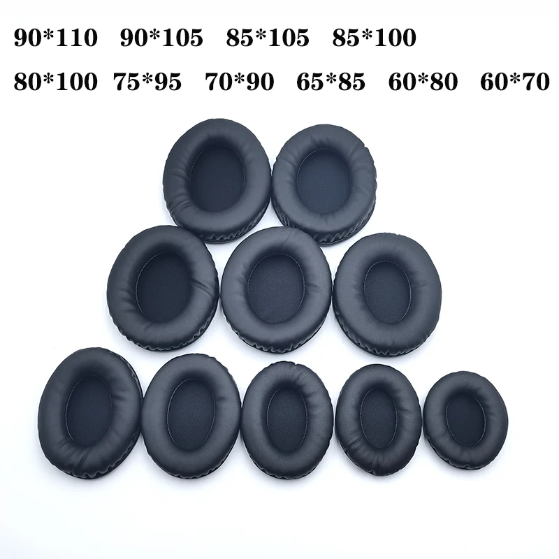Almofadas ovais para fones de ouvido, capas de esponja, almofada de espuma de couro, 60*70, 60*80, 65*85, 70*90, 75*95, 80*100, 85*100, 85*100, 85*105, 90*105 Almofadas ovais para fones de ouvido, capas de esponja, almofada de espuma de couro, 60*70, 60*80, 65*85, 70*90, 75*95, 80*100, 85*100, 85*100, 85*105, 90*105