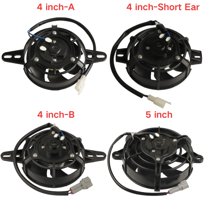 Ventilador Elétrico de Resfriamento de Radiador de 4 e 5 Polegadas para Motocicletas, Resfriador de Óleo e Água para ATV, Dirt Bike, Go Kart e Quadriciclos - Acessórios Ventilador Elétrico de Resfriamento de Radiador de 4 e 5 Polegadas para Motocicletas, Resfriador de Óleo e Água para ATV, Dirt Bike, Go Kart e Quadriciclos - Acessórios