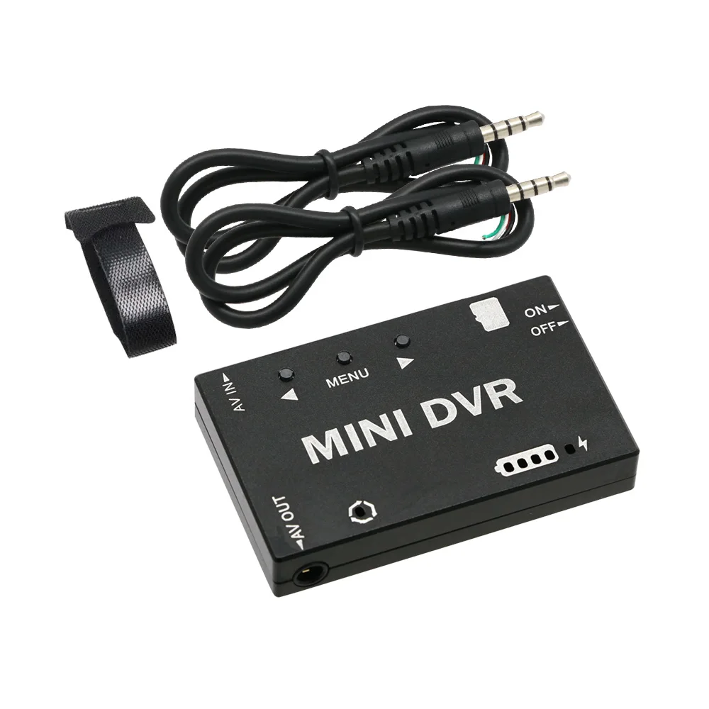Gravador FPV Mini, Módulo DVR FPV com Bateria Integrada, Comutável NTSC/PAL, Gravador de Vídeo e Áudio para Modelos RC e Drones de Corrida FPV