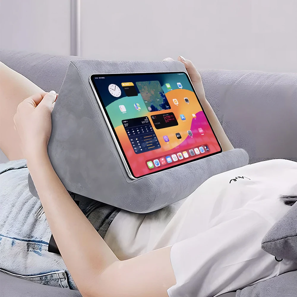 Esponja travesseiro tablet titular para ipad samsung huawei xiaomi tablet titular suporte do telefone móvel travesseiro multi-ângulo suporte de leitura Esponja travesseiro tablet titular para ipad samsung huawei xiaomi tablet titular suporte do telefone móvel travesseiro multi-ângulo suporte de leitura
