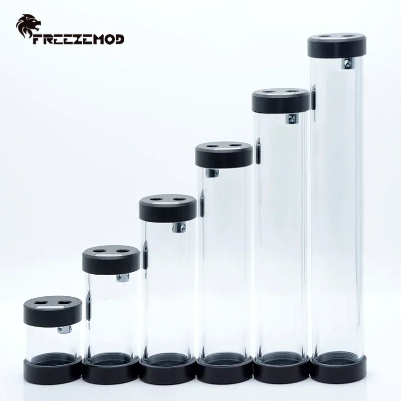 Freezemod computador refrigerador de água 2020 tanque de água cilíndrico três buraco pom capa built-in defoamer. YSX-PMB
