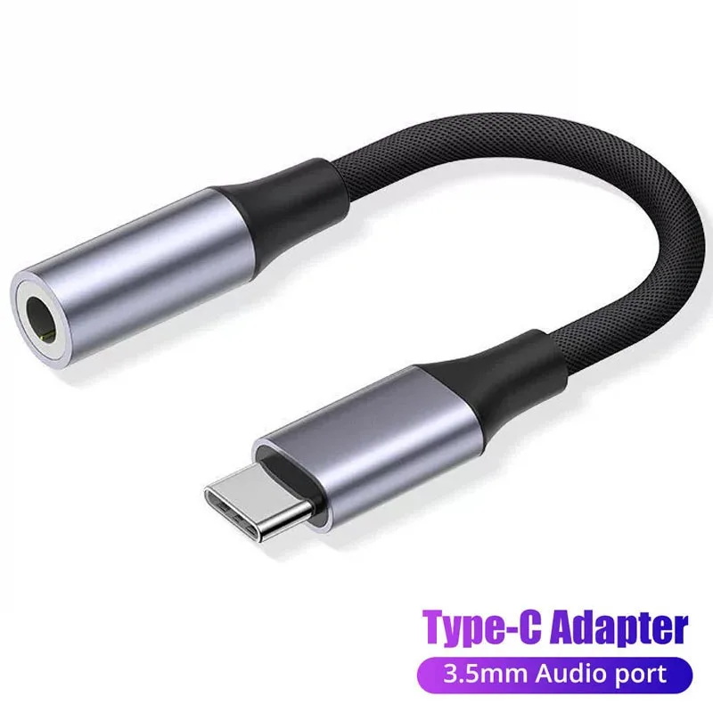 Usb tipo c para 3.5mm adaptador de entrada de áudio para fone de ouvido com fio conectando celular tipo c para fones de ouvido adaptadores de cabo plug and play