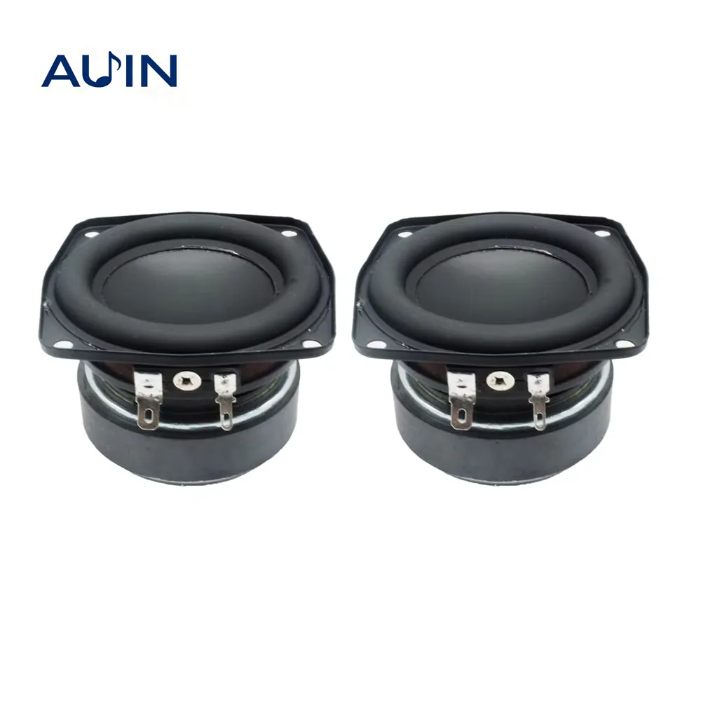 AUIN 2 Peças/lote Subwoofer de 3 Polegadas 4 Ohm 30W-35W Alto-falante de Áudio Bass Woofer Bluetooth DIY para Caixas de Som de Estante Hifi Home Theater AUIN 2 Peças/lote Subwoofer de 3 Polegadas 4 Ohm 30W-35W Alto-falante de Áudio Bass Woofer Bluetooth DIY para Caixas de Som de Estante Hifi Home Theater