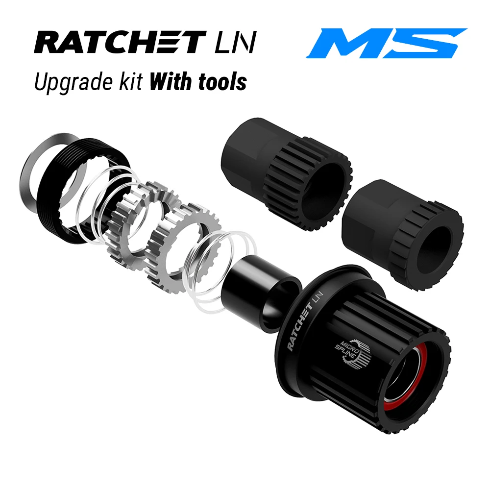 Kit de atualização de conversão catraca ln ms micro spline 12v freehub 18t 36t 54t com ferramentas para 370 cubo traseiro de bicicleta substituição de 3 watl Kit de atualização de conversão catraca ln ms micro spline 12v freehub 18t 36t 54t com ferramentas para 370 cubo traseiro de bicicleta substituição de 3 watl