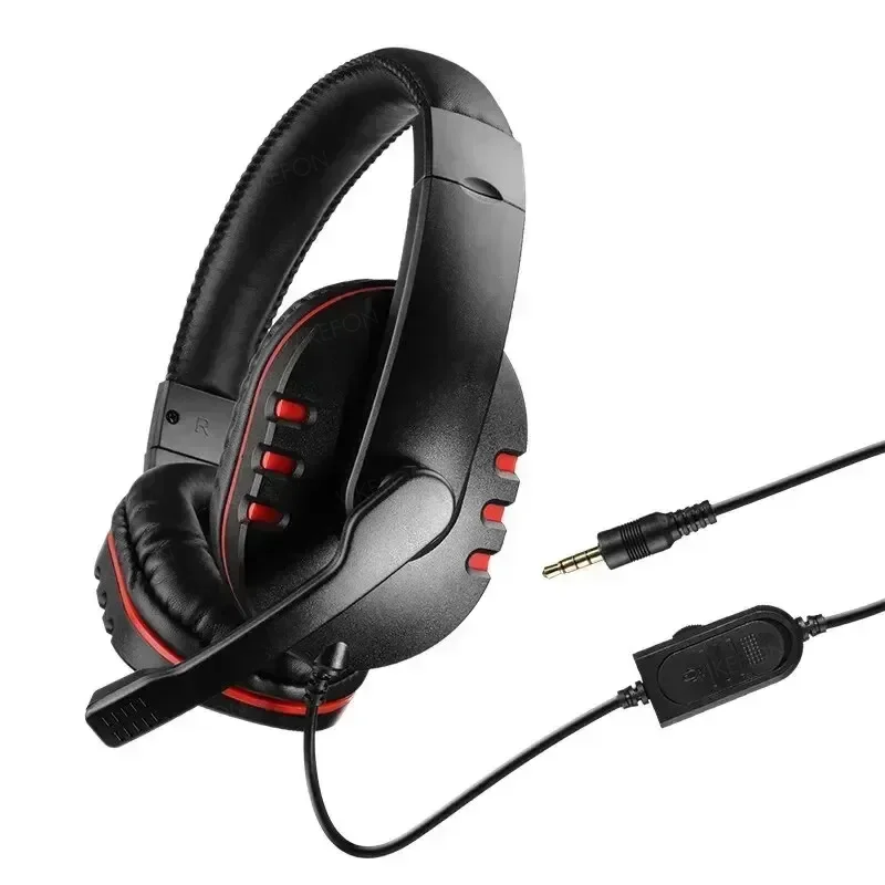 Nova atualização com fio fone de ouvido gamer com microfone cancelamento ruído fones para computador portátil ps4 ps5 nintendo tablet