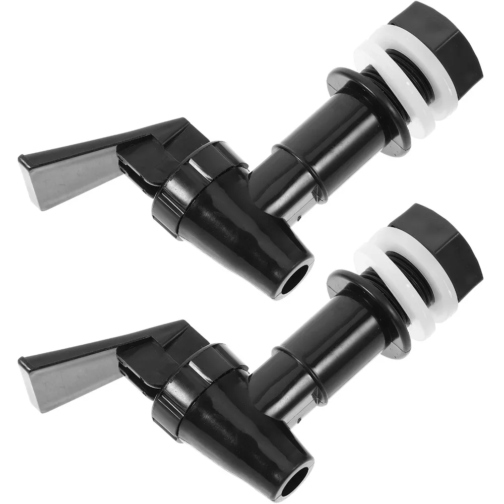 Dispensador de água reutilizável, torneira de substituição, bico de plástico, balde preto, refrigerador, bebidas, dispensadores