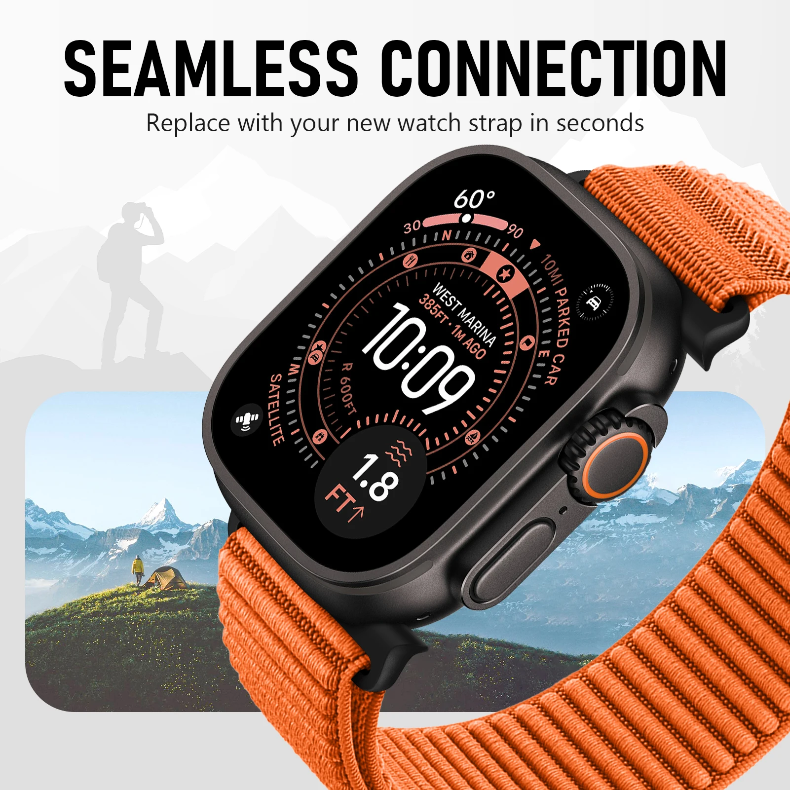 Pulseira esportiva para apple watch band série 11/10/9/8/7/6/se/ultra2 3 49mm 46mm 45mm 44/42/41/40mm pulseira correa iwatch