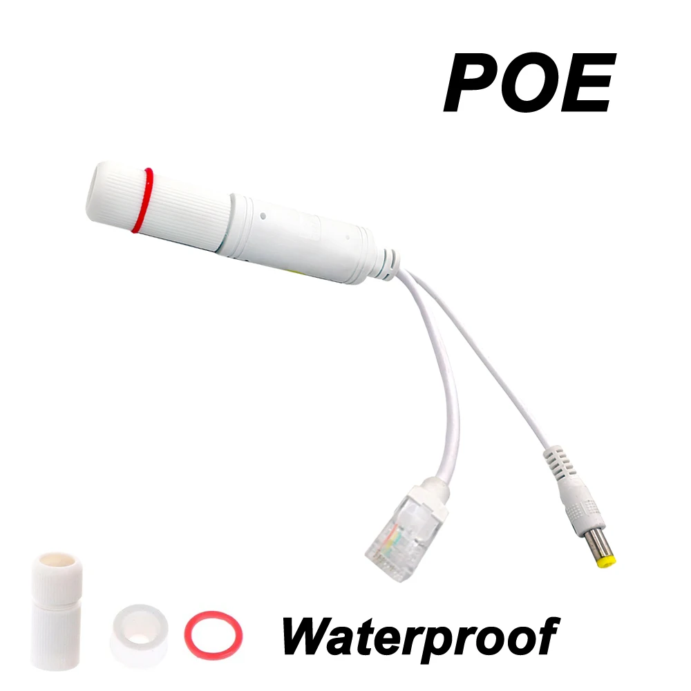 Vídeo impermeável e cabo adaptador de alimentação, Módulo de alimentação, Extensor injetor para câmera IP, Splitter Net, POE Spliter, 48V a 12V