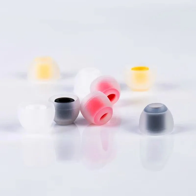KBEAR 07 Silicone - Pontas de Silicone para Fones de Ouvido (1 par/2 peças, 5 pares/10 peças) com Isolamento de Ruído e Tamanhos S, M, M-L para Fones KBEAR TRI KBEAR 07 Silicone - Pontas de Silicone para Fones de Ouvido (1 par/2 peças, 5 pares/10 peças) com Isolamento de Ruído e Tamanhos S, M, M-L para Fones KBEAR TRI