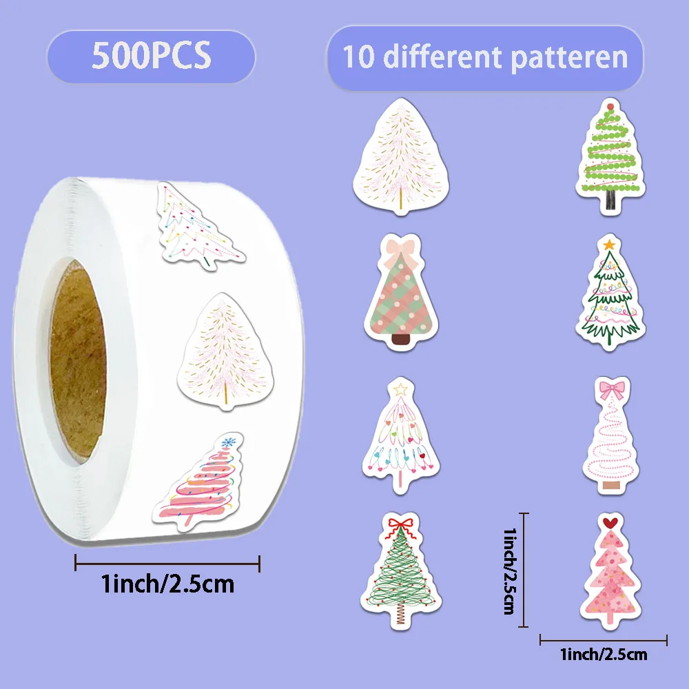 500 pçs criativo árvore de natal rolo adesivo caso de telefone decoração diy caso de telefone notebook copo de água adesivos personalizados 500 pçs criativo árvore de natal rolo adesivo caso de telefone decoração diy caso de telefone notebook copo de água adesivos personalizados