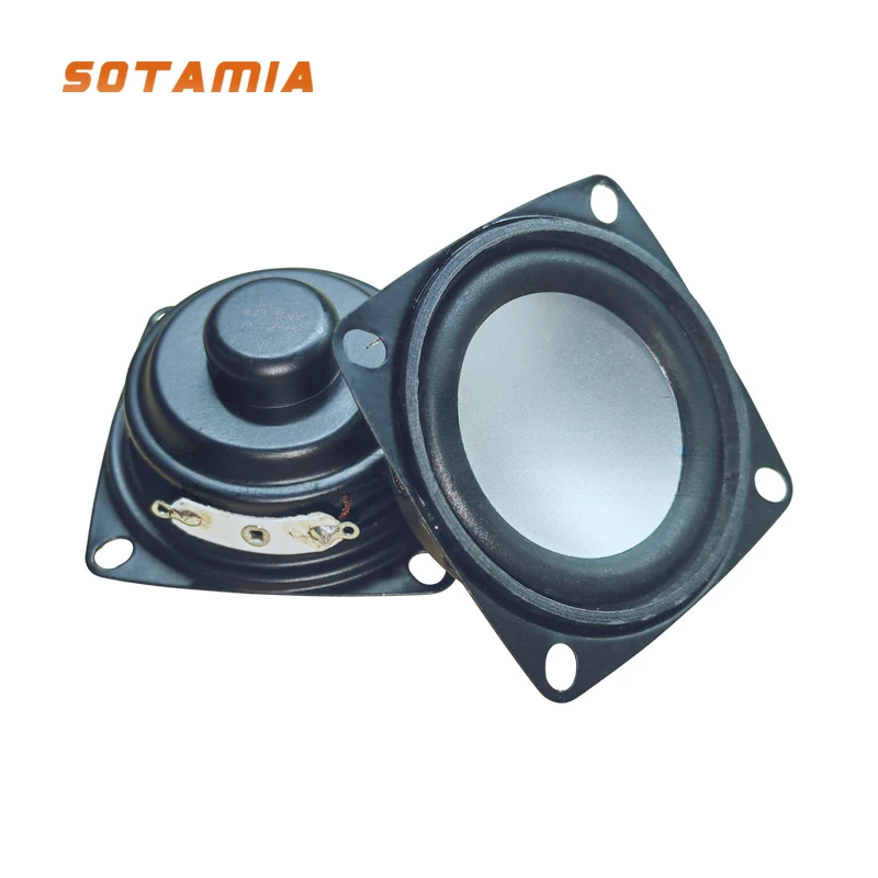 SOTAMIA 2 Peças Mini Alto-falantes de Áudio Driver 4 Ohm 5W 52MM DIY Caixa de Som Portátil Bluetooth para Home Theater