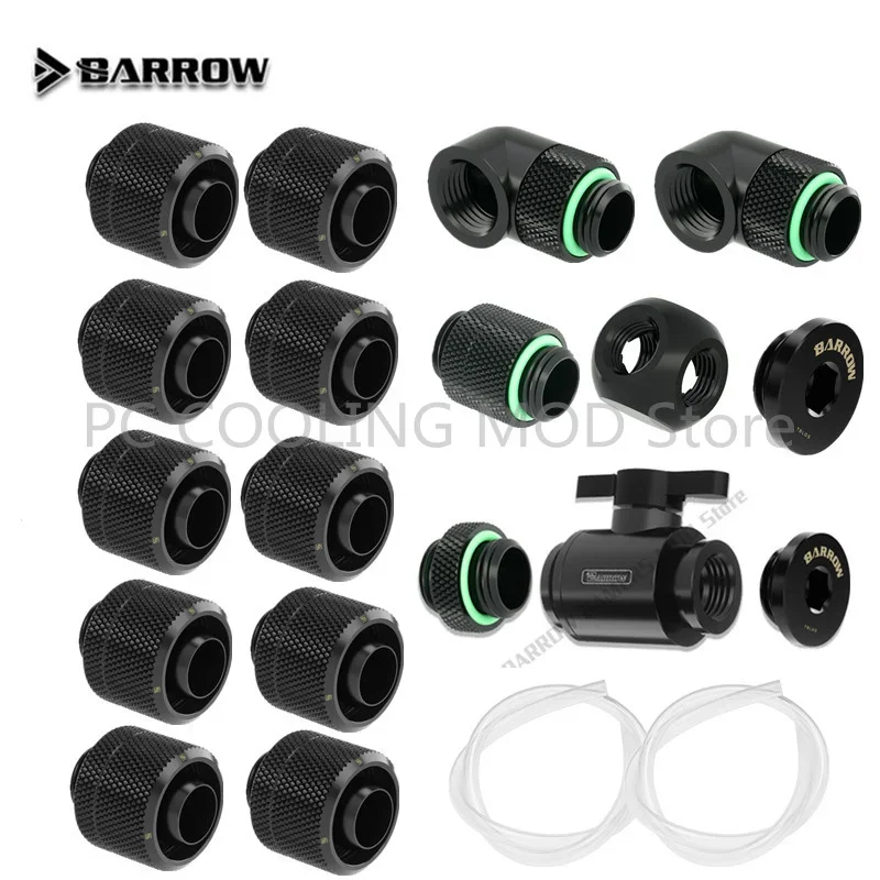 Carrinho de mão od13mm 16mm kit de encaixe de mangueira macia e rotação de 90 graus * mangueira-plug * válvula de água * mini fio * kit de resfriamento de água t