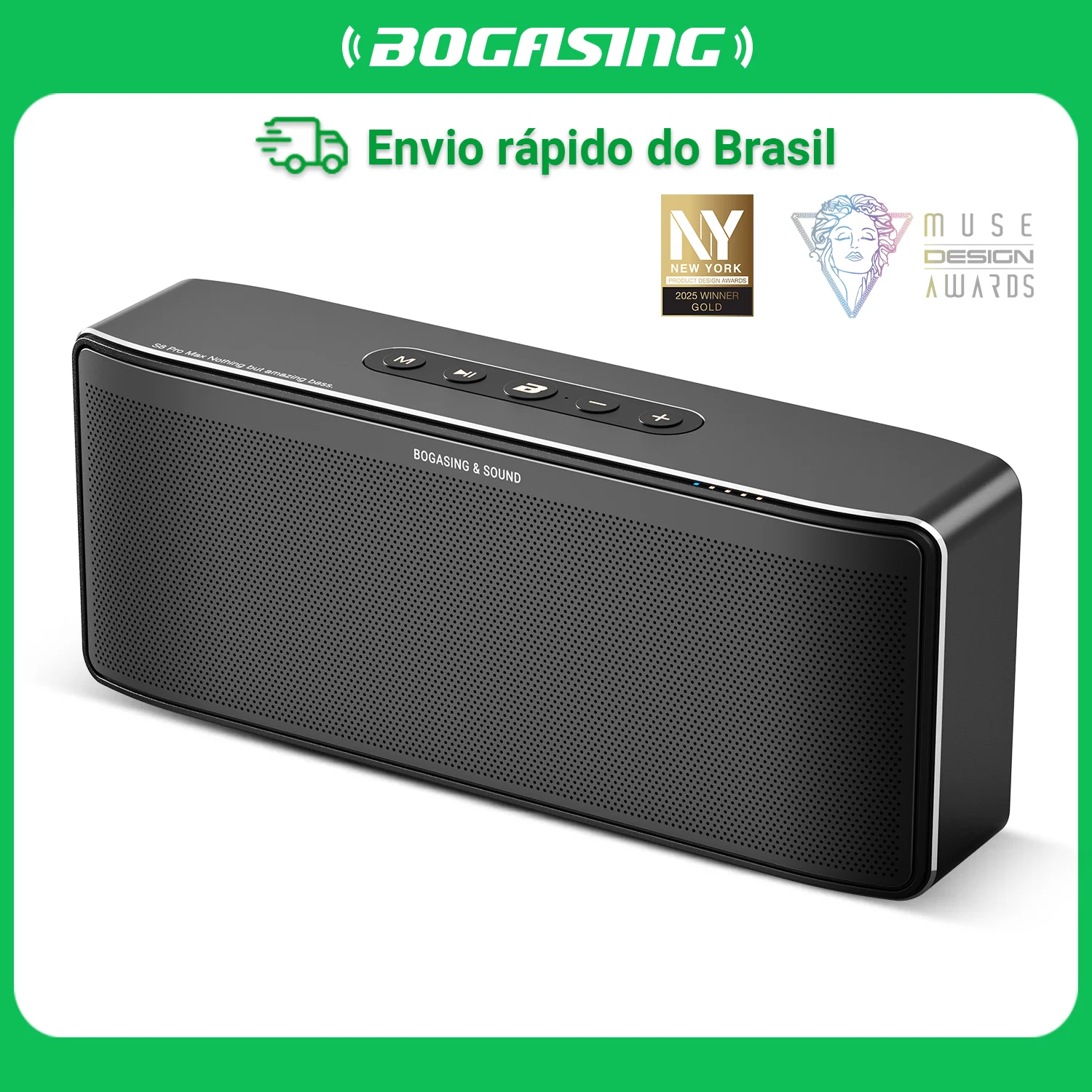 Caixa de Som Bluetooth BOGASING S8 Pro Max, Potente com 100W, Graves Impactantes, Sistema de Som de 3 Vias, Microfone Integrado, Caixa de Som para Casa Caixa de Som Bluetooth BOGASING S8 Pro Max, Potente com 100W, Graves Impactantes, Sistema de Som de 3 Vias, Microfone Integrado, Caixa de Som para Casa