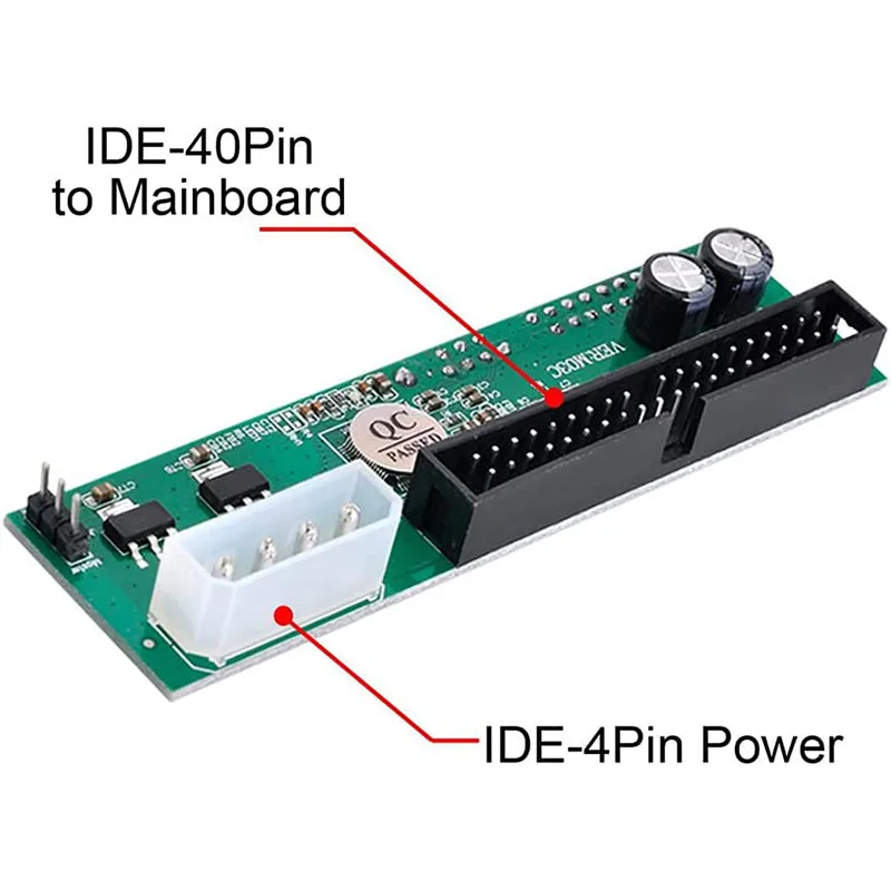 Adaptador Conversor SATA para IDE 2.5 SATA Fêmea para 3.5 Polegadas IDE Macho 40 Pinos 1.5Gbs Suporta ATA 133 100 HDD CD DVD Serial
