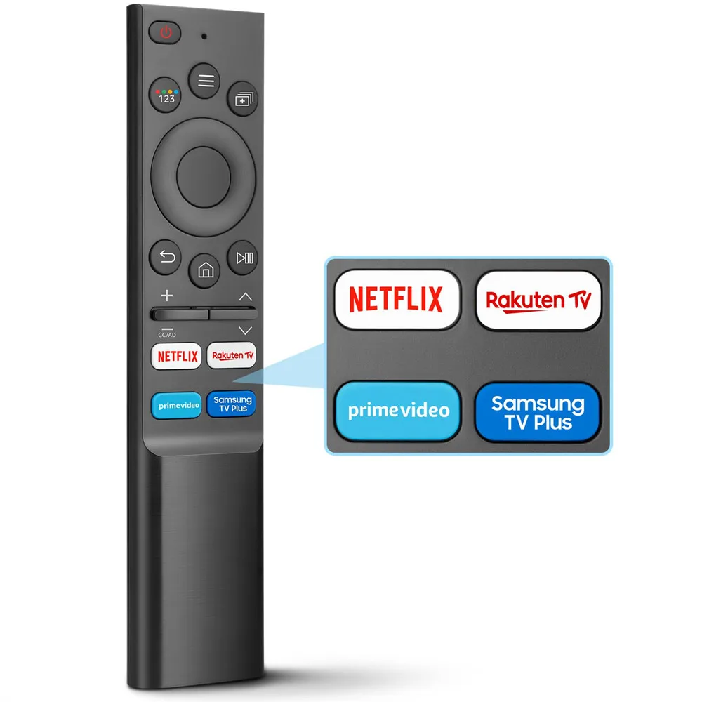 Controle Remoto Universal de Substituição para TV Samsung Compatível com Frame Serif Crystal UHD Neo QLED OLED 4K 8K Smart TVs Controle Remoto Universal de Substituição para TV Samsung Compatível com Frame Serif Crystal UHD Neo QLED OLED 4K 8K Smart TVs