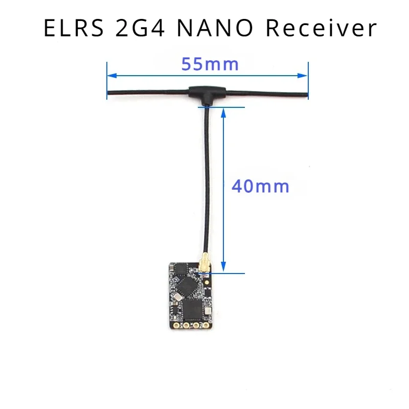 ELRS 2.4GHz NANO ExpressLRS Receptor ELRS de Longo Alcance BETAFPV NANO 2400 RX Para RC FPV Drone de Corrida de Longo Alcance Quadcopter Avião