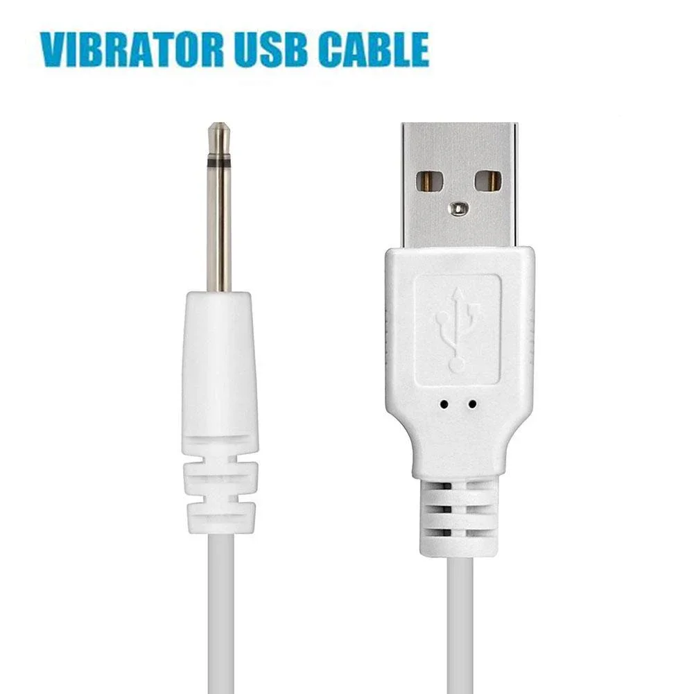 Usb dc 2.5 carregador de vibrador cabo cabo para brinquedos adultos recarregável vibradores massageadores acessórios universal usb fonte alimentação