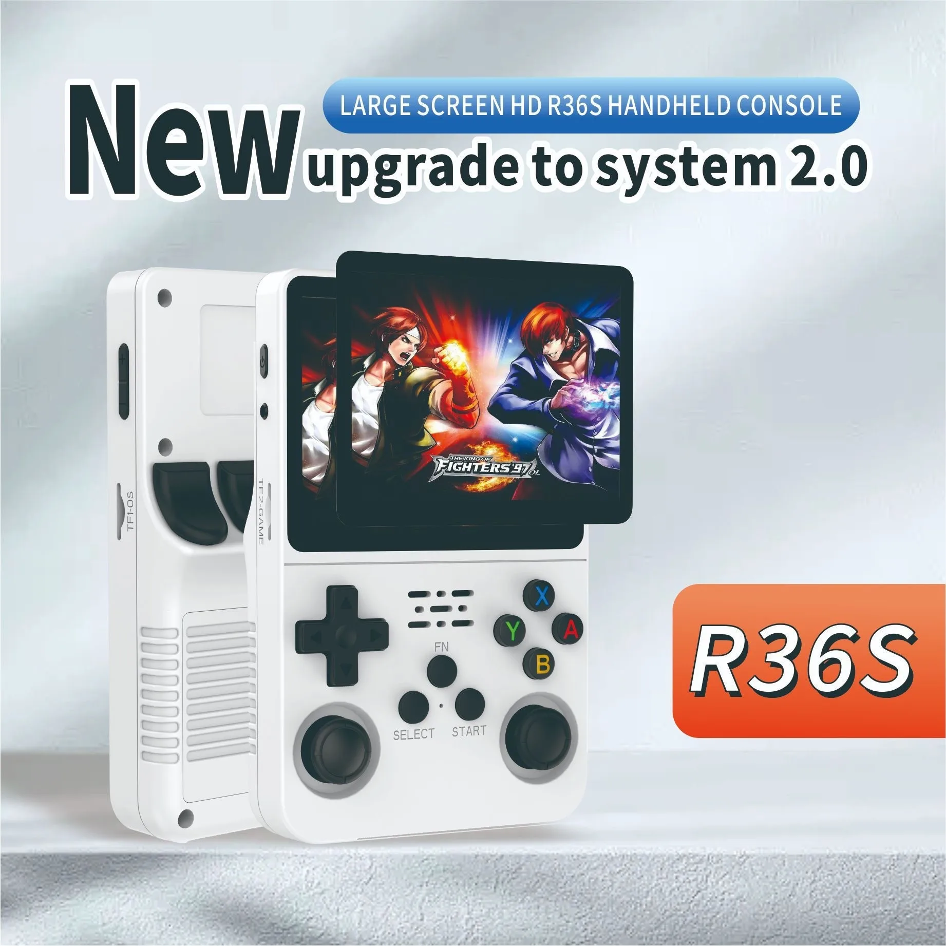 Console de Jogo Portátil Retro R36S com Tela IPS de 3.5" e 64g, 15000+ Jogos, Player de Vídeo para Crianças e Adultos Console de Jogo Portátil Retro R36S com Tela IPS de 3.5" e 64g, 15000+ Jogos, Player de Vídeo para Crianças e Adultos
