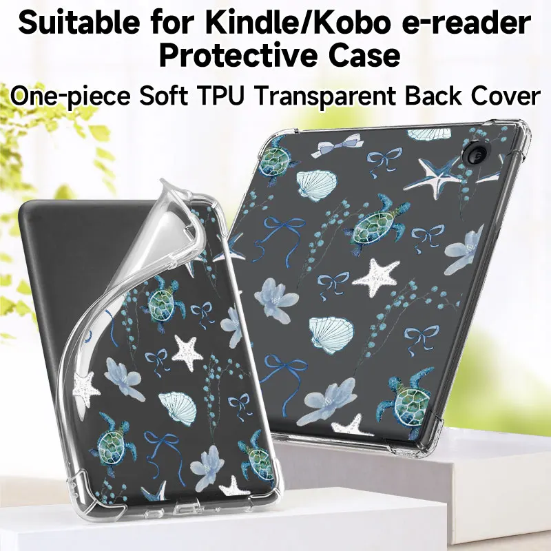 Estojo universal para leitor eletrônico de 6-7 ", para Kindle Paperwhite 5, Kindle 10/11/12, Kobo Clara/Libra Color/BW, à prova de choque, resistente a arranhões
