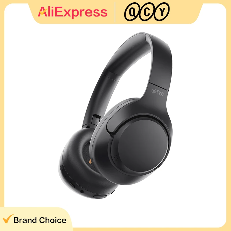 Fones de Ouvido Sem Fio QCY H3 ANC Hi-Res Audio Bluetooth 5.4 Over Ear com Cancelamento Ativo de Ruído Híbrido de 43dB e 60 Horas de Duração