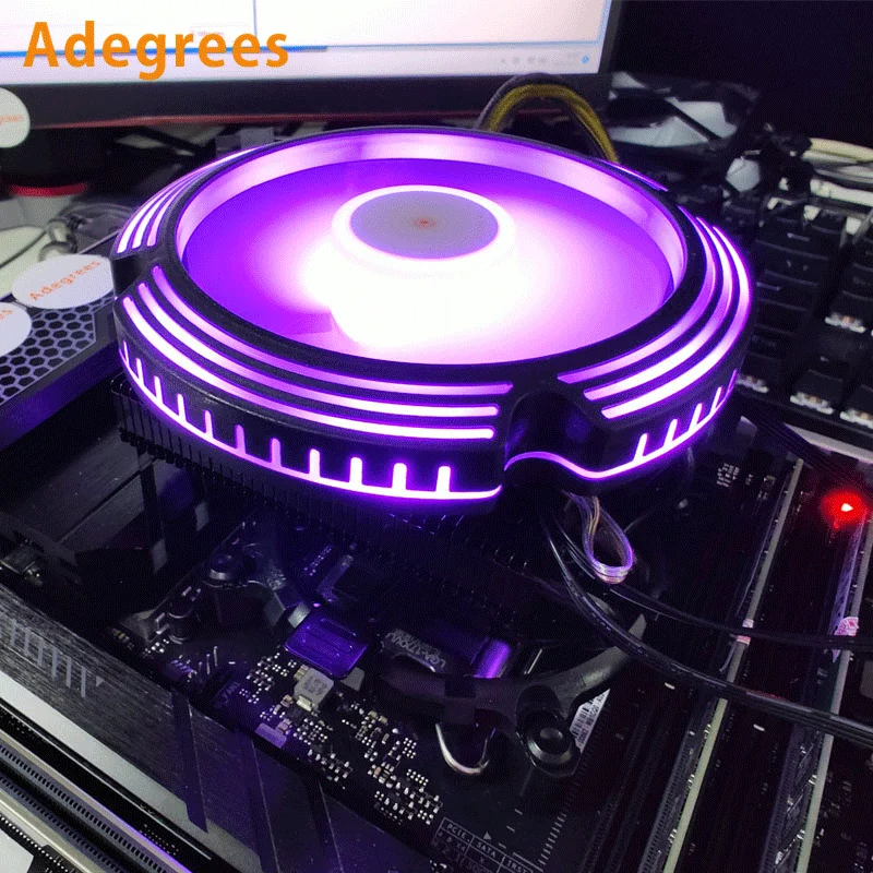 ARGB-CPU Fan Cooler para processador de PC, 120mm, 4 Heatpipes, apto para Intel LGA 1366, 1155, 1156, 1700, 2011, X99, X79, AM3, AM5