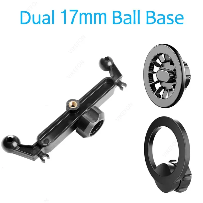 Universal carro duplo 17mm bola suporte do telefone base celular suporte acessórios com braçadeira de cabo para 17mm bola suporte gps Universal carro duplo 17mm bola suporte do telefone base celular suporte acessórios com braçadeira de cabo para 17mm bola suporte gps