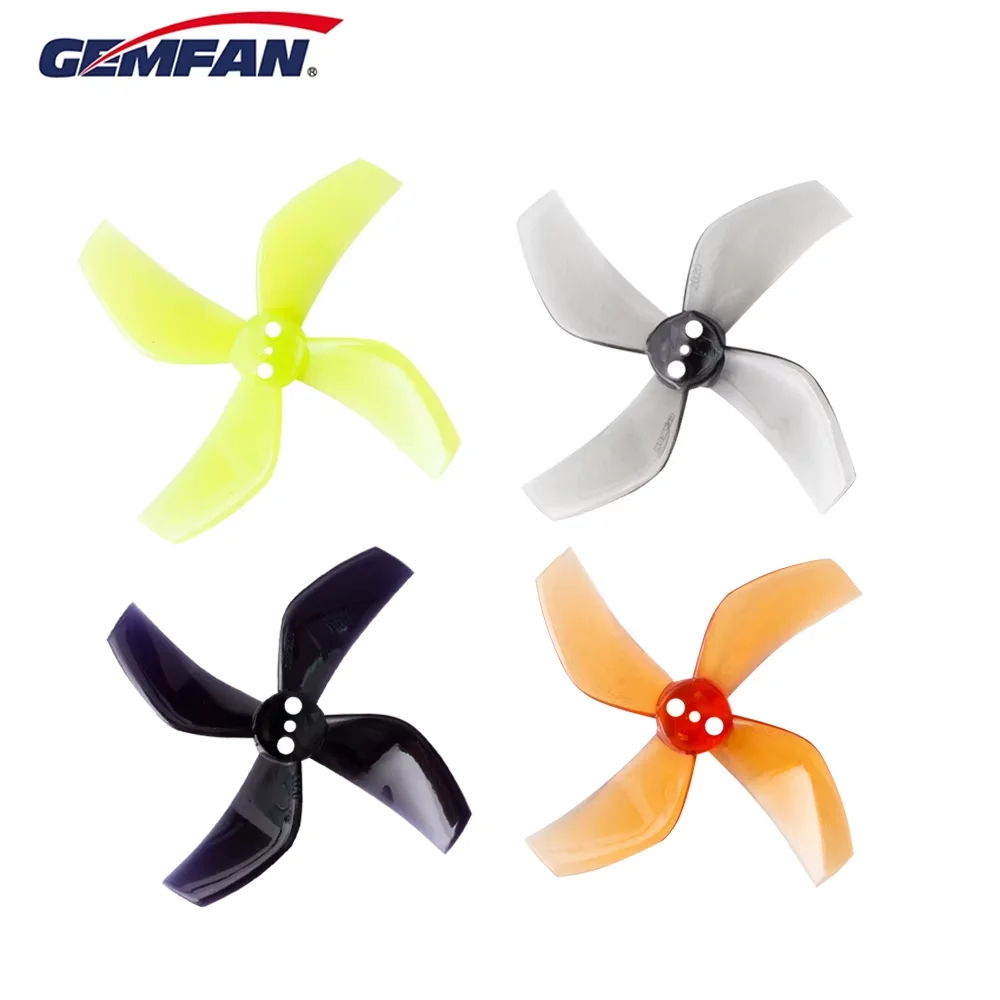 4 pares gemfan d51 51mm 2020 hélice de 4 lâminas 1.5mm para rc fpv racing freestyle 2 polegadas cinewhoop drones canalizados peças diy