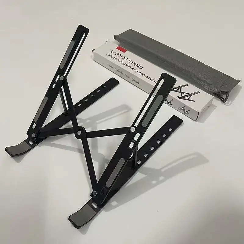 Suporte dobrável para laptop, ajustável, portátil, base de suporte para notebook, para macbook air pro, acessórios convenientes Suporte dobrável para laptop, ajustável, portátil, base de suporte para notebook, para macbook air pro, acessórios convenientes