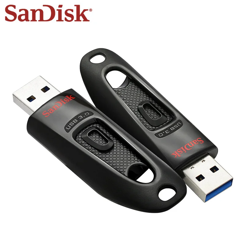Pen Drive SanDisk Ultra USB 3.0 16GB 32GB 64GB 128GB 256GB 512GB CZ48 Alta Velocidade Mini U Stick Pen Drive USB