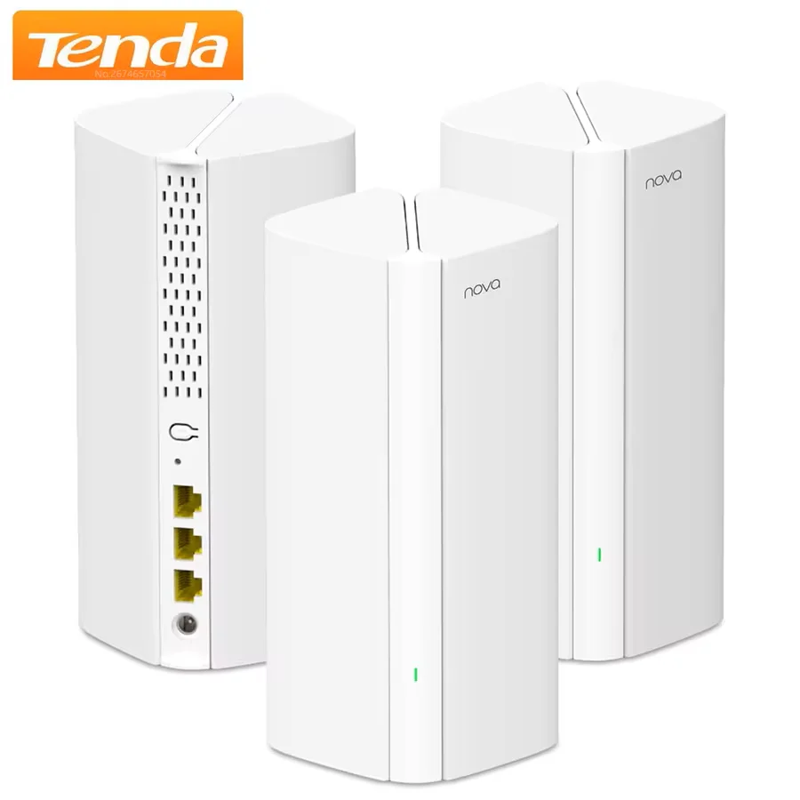 Sistema Mesh Wi-Fi 6 Tenda AX3000 EX/MX12 Roteador Sem Fio Wi-Fi 6 com alcance de até 7000 pés quadrados. Extensor de Alcance Wi-Fi WIFI 6 Mesh