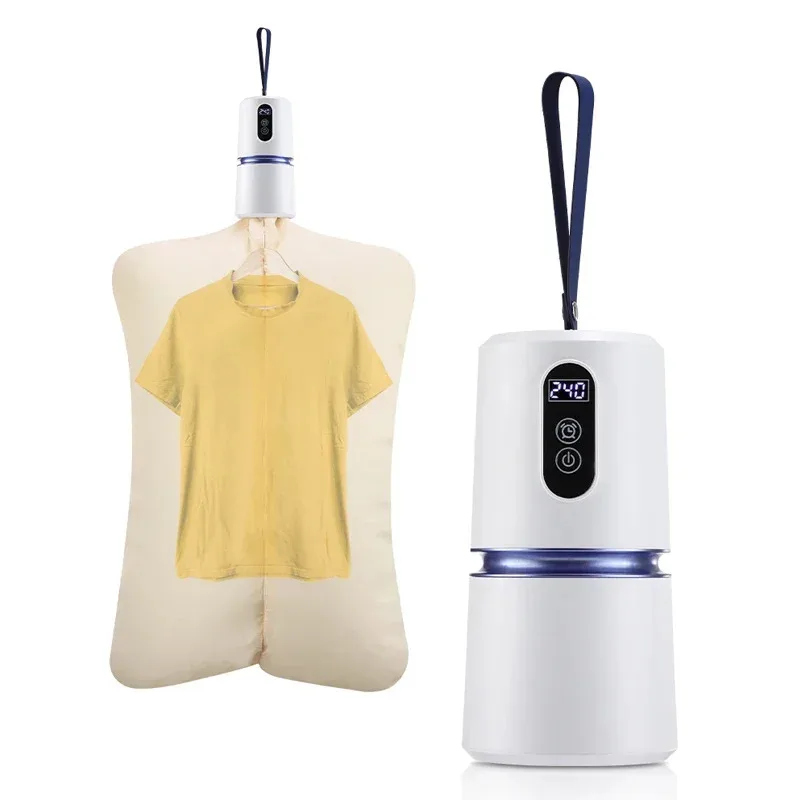 Secador de Roupas Portátil Inteligente 110-220V com Temporizador para Lavanderia e Viagens