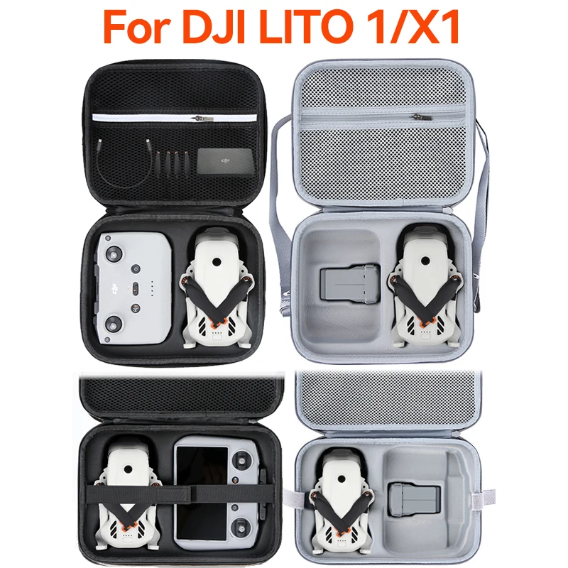 Bolsa de Armazenamento para DJI LITO 1 X1, Estojo de Proteção para Controlador RC 2/RC N3, Bolsa de Transporte Portátil para Acessórios Bolsa de Armazenamento para DJI LITO 1 X1, Estojo de Proteção para Controlador RC 2/RC N3, Bolsa de Transporte Portátil para Acessórios 
