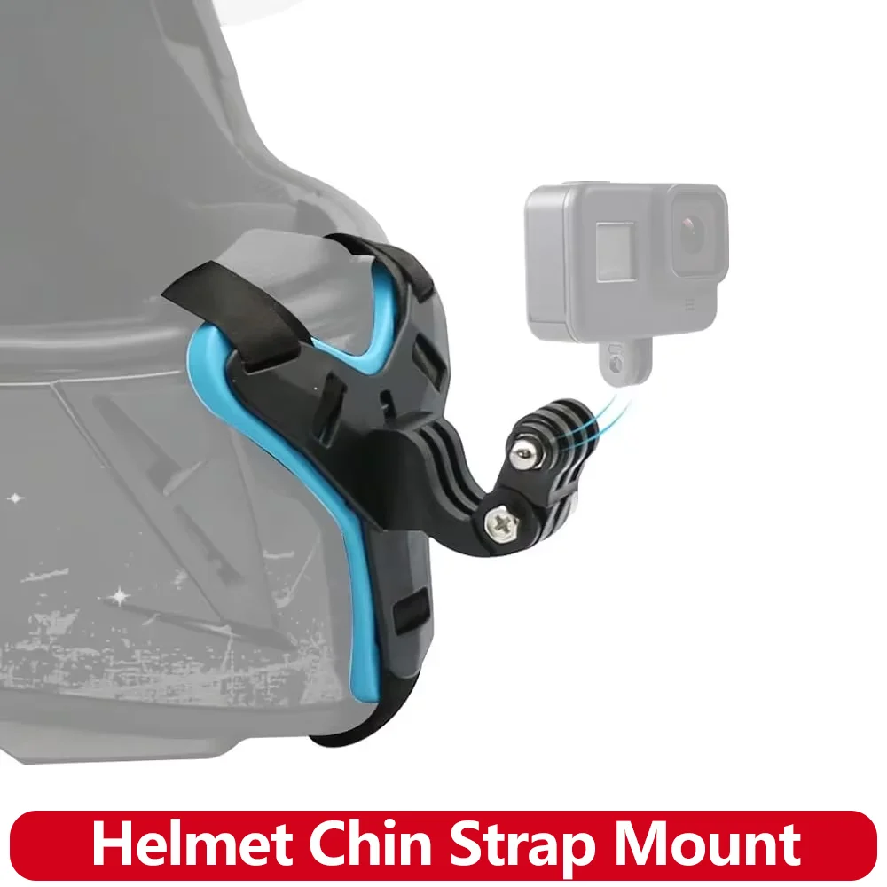 Suporte para cinta de queixo para capacete de motocicleta, para gopro hero 13 12 11 10 9 8 dji osmo insta360 sjcam sj4000 akaso, acessórios para câmera de ação Suporte para cinta de queixo para capacete de motocicleta, para gopro hero 13 12 11 10 9 8 dji osmo insta360 sjcam sj4000 akaso, acessórios para câmera de ação