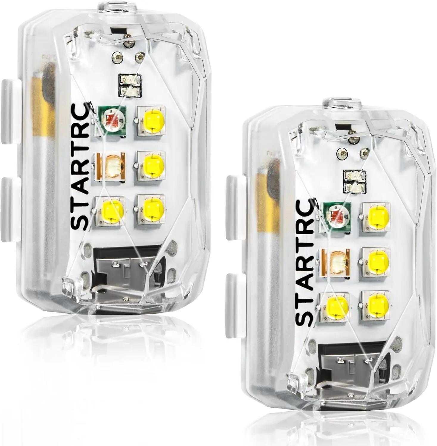 Startrrc drone luz estroboscópica anti colisão recarregável flash led lamplight para dji neo e todos os drones rc acessório 2pc