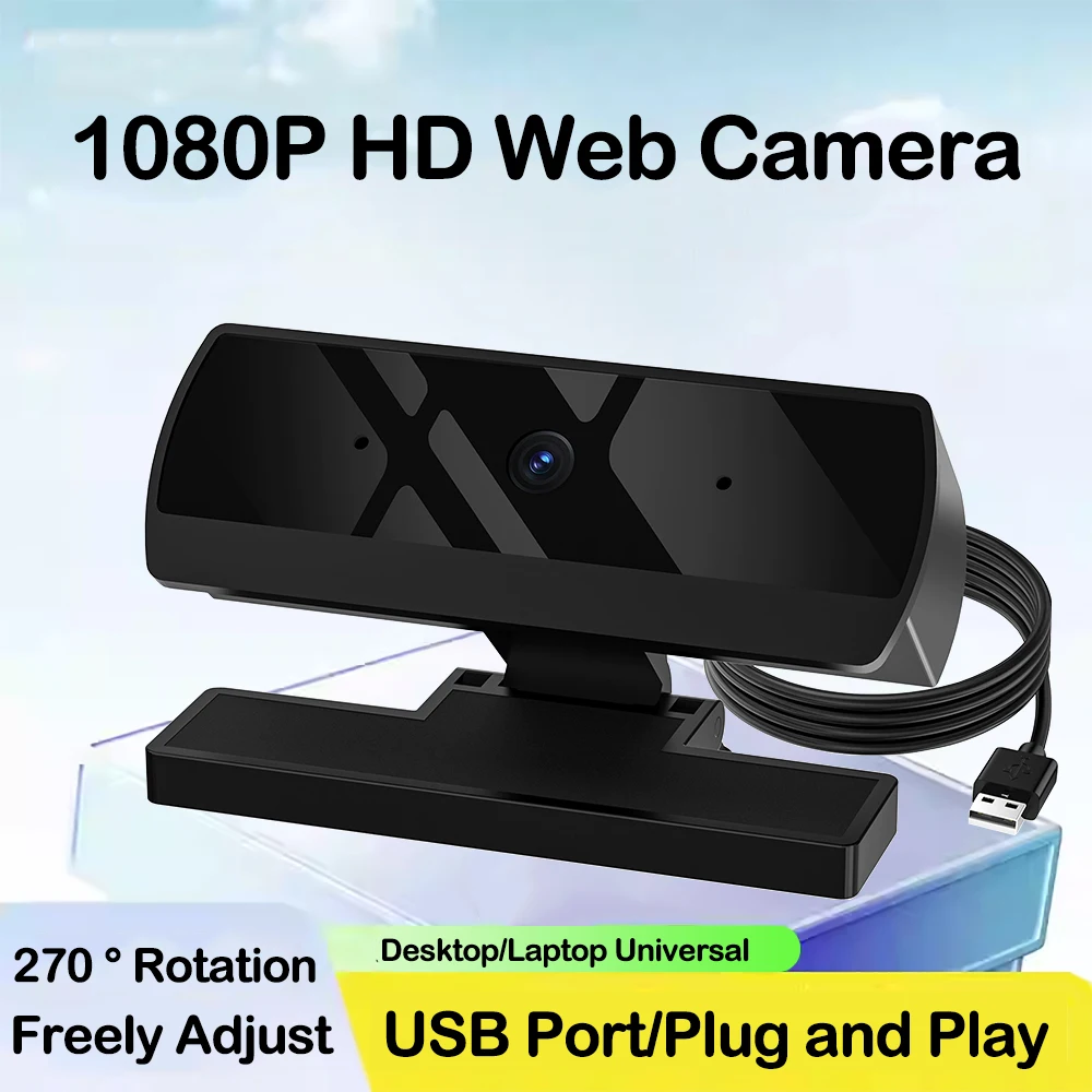 Câmera web hd 1080p com microfone autofoco usb webcam pc câmera portátil para transmissão ao vivo/chamada de vídeo/conferência plug and play Câmera web hd 1080p com microfone autofoco usb webcam pc câmera portátil para transmissão ao vivo/chamada de vídeo/conferência plug and play