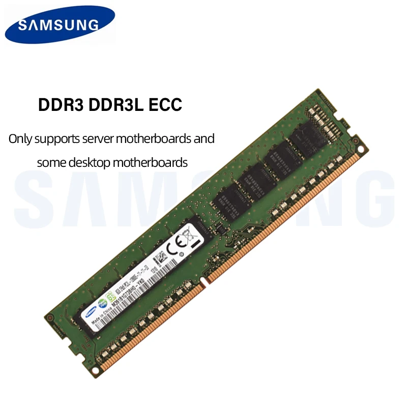 Samsung ecc ram ddr3l ddr3 4gb 8gb 1600mhz 1866mhz 1333mhz 2r * 8 PC3-12800E 14900e 10600e 1.35v 1.5v memória de servidor