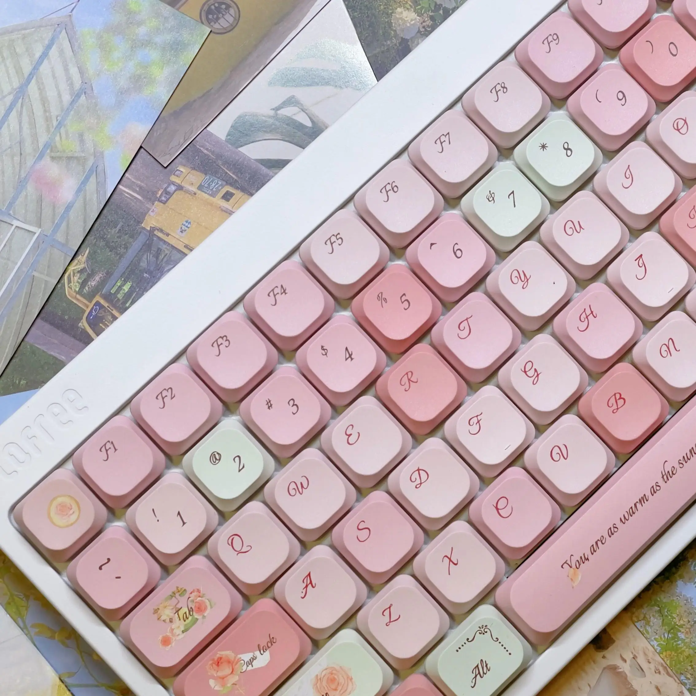 Teclas de perfil baixo 120 teclas 5mm ada keycap duplo tiro pbt teclas para mx switch 60% 65% 75% gamer teclado mecânico tampa