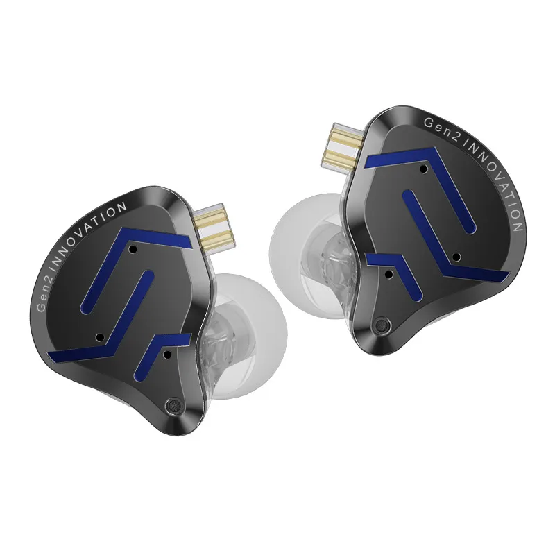 Kz zsn pro 2 unidade híbrida 1ba + 1dd fones de ouvido de metal alta fidelidade baixo fone monitor esporte com cancelamento de ruído fone de ouvido