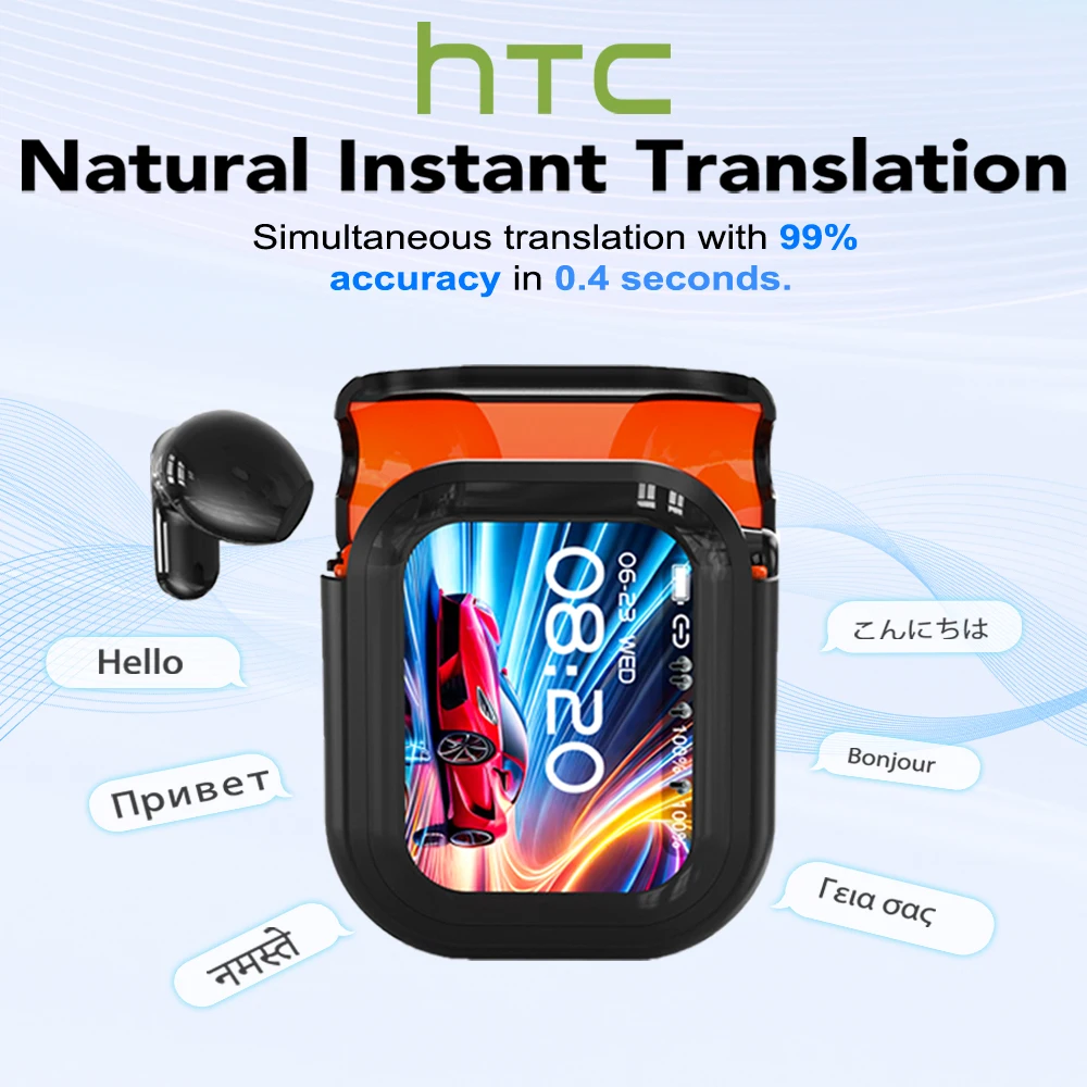 Tradutor htc ne20 novo bluetooth 6.0 fones de ouvido sem fio tradução ipx4 classificação à prova dwaterproof água longa vida útil da bateria Tradutor htc ne20 novo bluetooth 6.0 fones de ouvido sem fio tradução ipx4 classificação à prova dwaterproof água longa vida útil da bateria