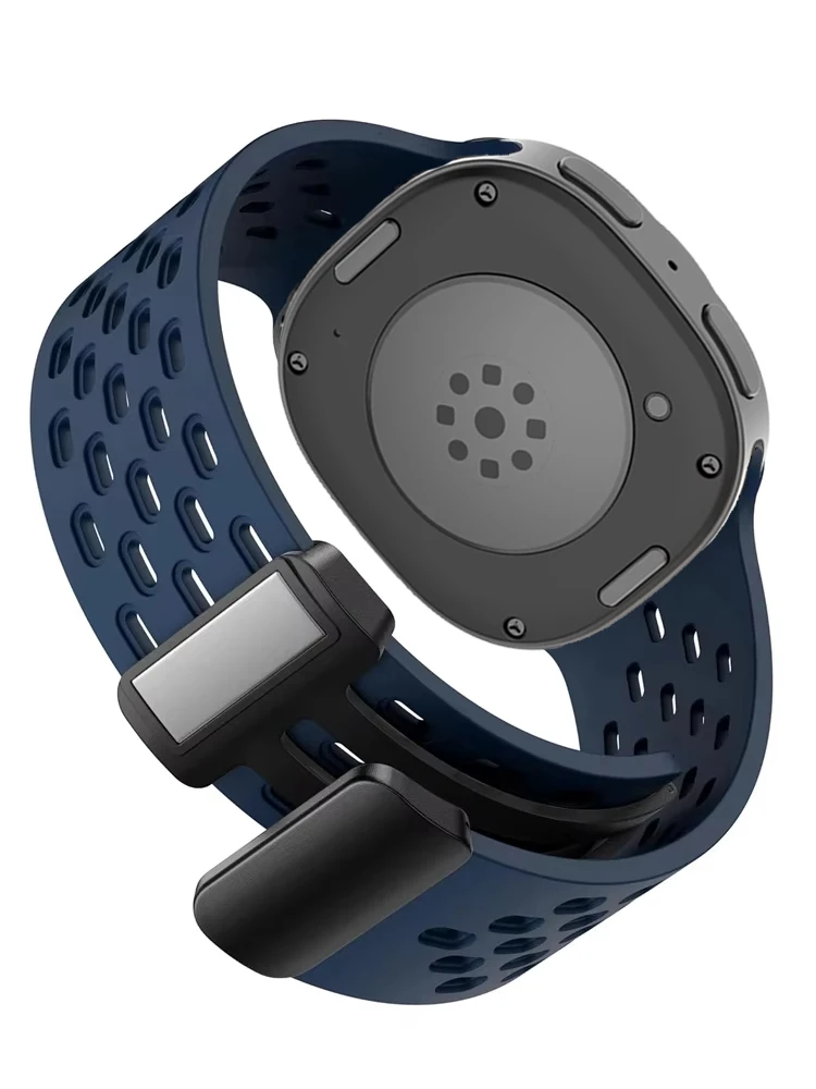 Pulseira respirável de silicone magnética esportiva para Samsung Galaxy Watch 9/8 Classic, compatível com Galaxy Watch 8 44mm 40mm.