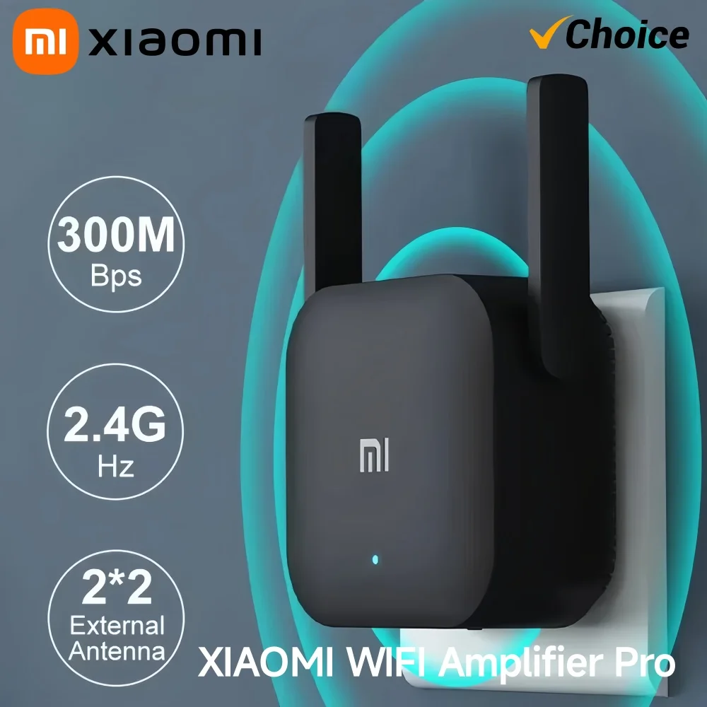 Xiaomi pro 300mbps wifi extensor impulsionador 2.4g repetidor sem fio, amplificador de sinal de rede de antena dupla para cobertura de roteador doméstico Xiaomi pro 300mbps wifi extensor impulsionador 2.4g repetidor sem fio, amplificador de sinal de rede de antena dupla para cobertura de roteador doméstico