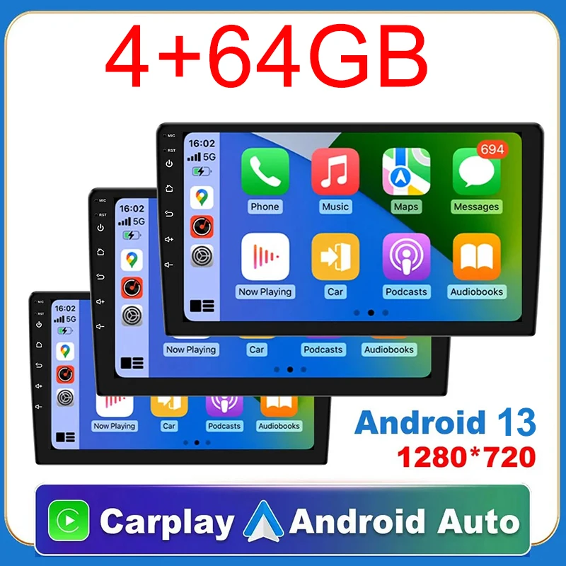 Rádio Automotivo Universal Android 13 de 7/9/10 Polegadas 32G/64G Autorádio Android 2 Din com GPS, BT e Sistema Multimídia Inteligente para Carro Rádio Automotivo Universal Android 13 de 7/9/10 Polegadas 32G/64G Autorádio Android 2 Din com GPS, BT e Sistema Multimídia Inteligente para Carro
